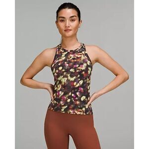 Lululemon Cool Racerback Athletic Top size S M  Nulu Soft Focus Splatter Green M